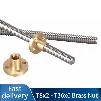 T8-T36 Brass Nut For Trapezoidal Stainless Threaded Rod Trapezoidal Lead Screw • $6.37