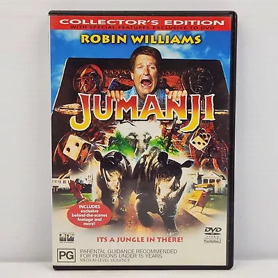 Jumanji DVD Movie 1995 Collector's Edition Robin Williams Kirsten Dunst Reg 4 • $7.15