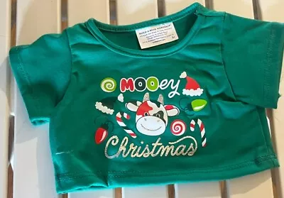 BUILD A BEAR Green Cow Mooey Christmas T SHIRT Clothes BNWT GIFT - BNWT • $35