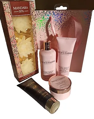 Baylis & Harding Hand Foot & Body Care  Mandara Spa Candle Trio Set & Gift Bag • £11.99