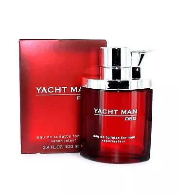 Yacht Man Red Eau De Toilette Spray 3.4 Oz 100 % Authentic • $14.95