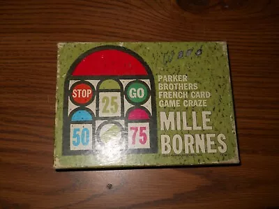 *Mille Bornes; Parker Brothers French Auto Race Card Game(1962 Vintage) • $9.27