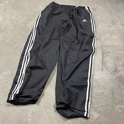 Vintage Adidas Tear Away Windbreaker Pants 90s Men’s 2XL Y2K EQT Lined • $34.99