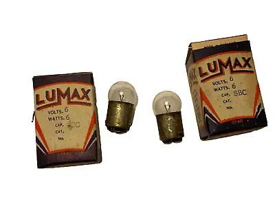 Lumax Bulb 6 V Volts 6 W Watts SBC WW11 Classic English Car Part X2 Side Lamp • £18.99