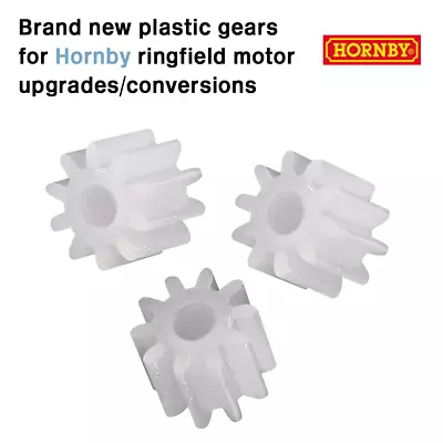 3 X Replacement 10 Teeth Plastic Gear  Hornby Ringfield CD Can Motor Upgrade HG1 • £3.10