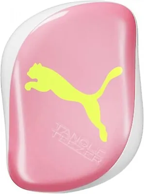 Tangle Teezer X Puma Compact Styler Detangling Hair Brush - Neon Yellow - NEW • £7.99