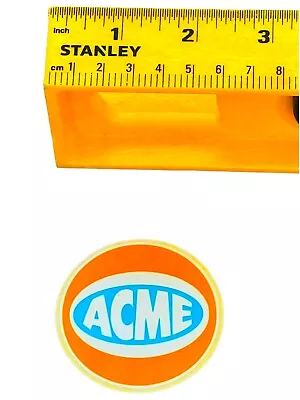 Vtg 1990’s Acme Skateboards Sticker Orange & B￼lue Powell Peralta ￼Santa Cruz￼ • $30