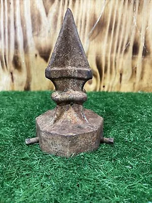 Vintage Old Original Oil Gas Service Station Cast Iron Pole Finial Topper Parts • $125