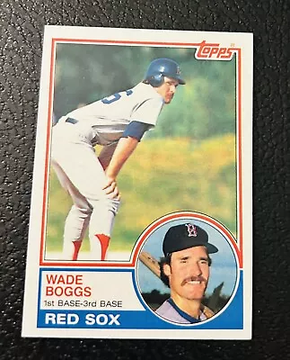 1983 Topps Wade Boggs Rookie Card RC #498 HOF Boston Red Sox NM - Near Mint  • $14.95