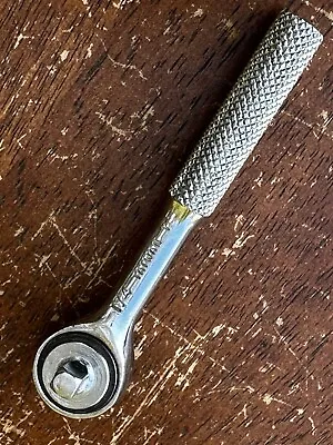 Vintage Mini 1/4” Drive Ratchet Approx 4-1/2  Long Knurled Grip Taiwan • $8.75