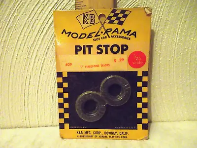 K&B #409 Firestone  Pie Crust  Slicks 1/25 Scale 1  Dia 5/8  Hub FREE SHIPPING! • $9