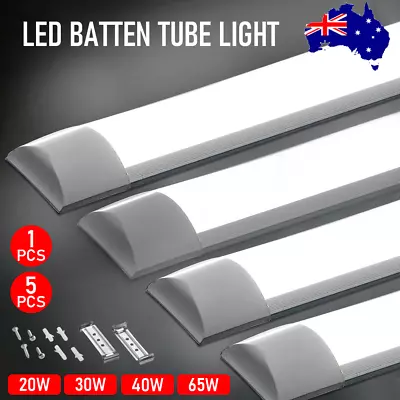 LED Slim Ceiling Batten Tube Light Daylight 60/90/120CM 6500K 4FT Coolwhite Lamp • $65