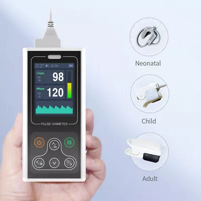 Handheld Pulse Oximeter Fingertip Blood Oxygen Monitor 3 Probes Adult Pediatric • £159.60