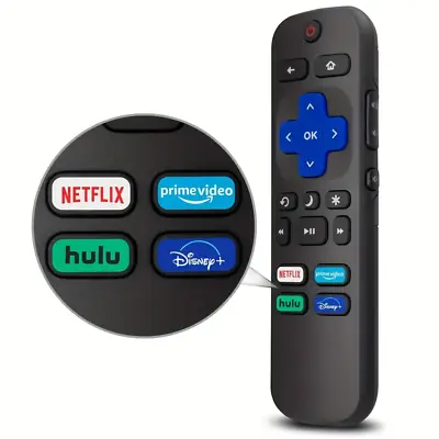Universal TV Remote For All Roku TV - Access To Netflix Disney+ Prime And Hulu • $12
