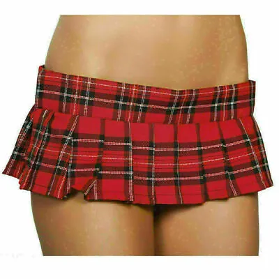 Womens Sexy Mini Micro Pleated Skirt Short Kilt Cheerleader School Girl Costumes • £6.99