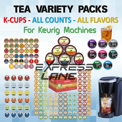 Tea Variety Pack K Cups Pods Capsules Keurig Lot Black Green Herbal ALL FLAVORS☕ • $47