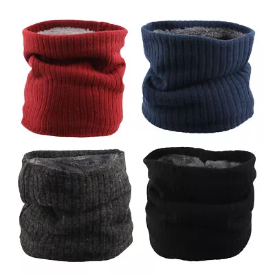 Unisex Thermal Neck Warmer Snood Winter Scarf Cowl Tube Fleece Ski Motorcycle • £3.99