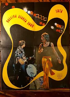 $149 • Buy Rolling Stones CIRCUS MAGAZINE 1972 F Stunning Concert Poster   EXC ****