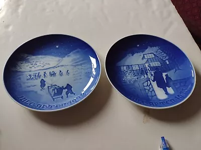 B & G Copenhagen Blue Vintage Plates Set Of Two( 1972-1973) • $13.95