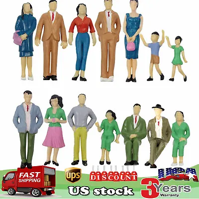 1:25 Model Trains Painted Sitting Figures G Scale Stand People Different Poses • $12.48