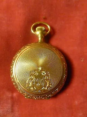 Fine Antique 14 K Gold Lady Waltham Ladies Chased Closed Case Pocket Watch  • £1351.19