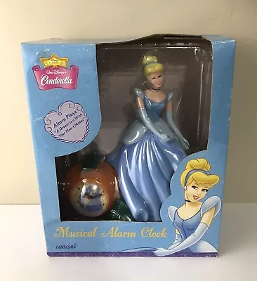 $22 • Buy Vintage 90s Fantasma Walt Disney Cinderella Musical Alarm Clock New In Box