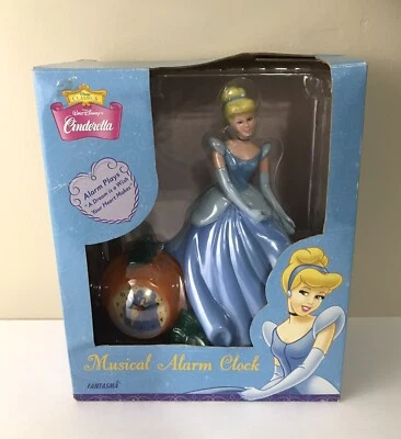 $22 • Buy Vintage 90s Fantasma Walt Disney Cinderella Musical Alarm Clock New In Box