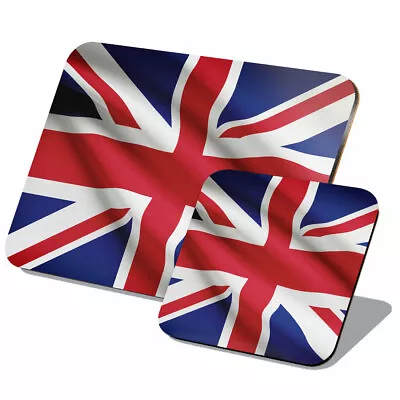 1x Cork Placemat & Coaster Set - Union Jack Flag Britain #15601 • £14.99