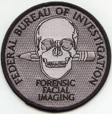 FBI FORENSIC FACIAL IMAGING Subdued Gray POLICE PATCH • $17.08