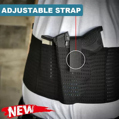 Tactical Belly Band Holster Concealed Carry IWB Gun Holsters Elastic Breathable • $14.44