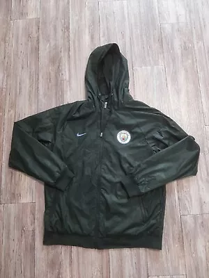 Manchester City Football  Jacket 2017/18 Soccer Sweatshirt Size Large • $44.99