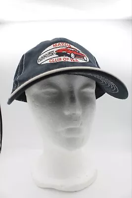 Genuine Mazda MX-5 Black  Baseball Cap Hat Vintage VGC Club Of Wa • $32.17