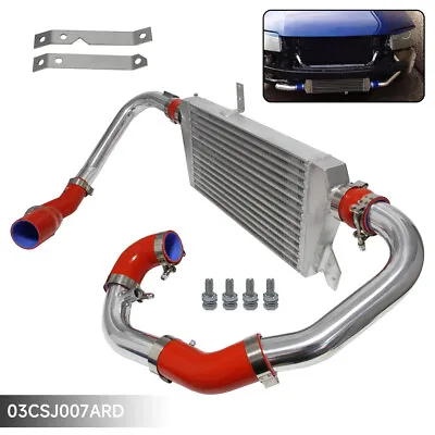 New Front Mount Intercooler Kit For Audi A4 1.8T Turbo B6 Quattro 02-06 Red • $252.99