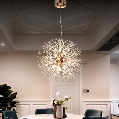 Stylish Crystal Bead Fireworks Ceiling Light Chandelier Living Room For G9 Bulb • £39.95