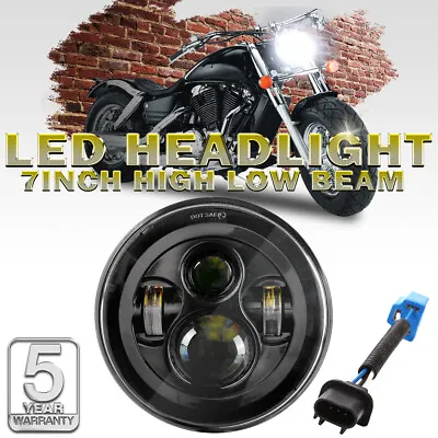 $34.99 • Buy 7  In LED Headlight Projector Sealed Lamp For Yamaha V-Star XVS 650 950 1100