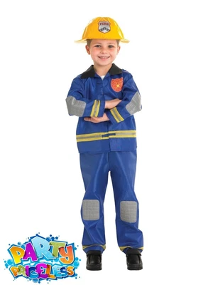 £11.99 • Buy Kids Firefighter Costume Fireman Sam Boys Book Week Day Fancy Dress Outfit