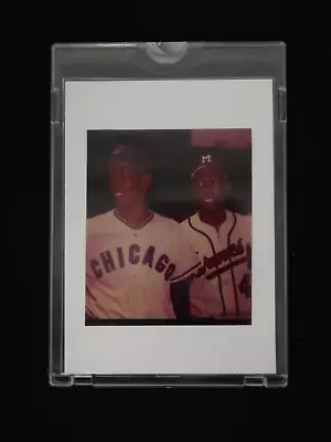 Ernie Banks Hank Aaron 1963 Topps Vault Proof / Negative -  Cubs  Braves • $999.99