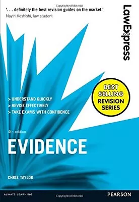 Law Express: EvidenceChris Taylor- 9781292086965 • £3.78