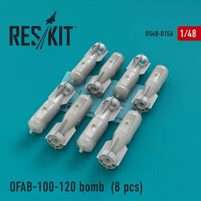 1/48 Su-7/17/24/25/27/30/34/MiG-21/27/Yak-38/Jak-130 OFAB-100-120 Bomb (8 Pcs) • $10.33