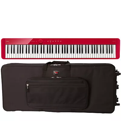 Casio Privia PX-S1100 88-Key Digital Piano Keyboard Red W/ Soft Case • $949