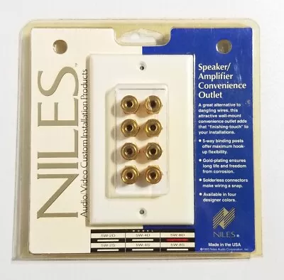 Niles Audio 5W-8D White Speaker/Amplifier Convenience Wall Outlet (New) • $14.07