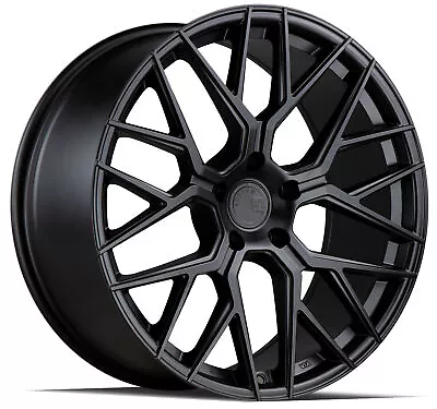 One 20x9 Aodhan AFF9 5x112 30 Matte Black Wheel Rim 66.6 • $337.25