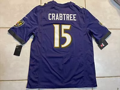 NWT NIKE Baltimore Ravens Michael Crabtree NFL Jersey Men’s  Large • $79.99