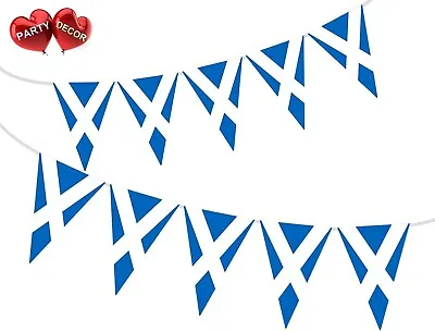 Scotland Garden Party Bunting Scottish Flag Banner St Andrews Day Football Hen • £2.95