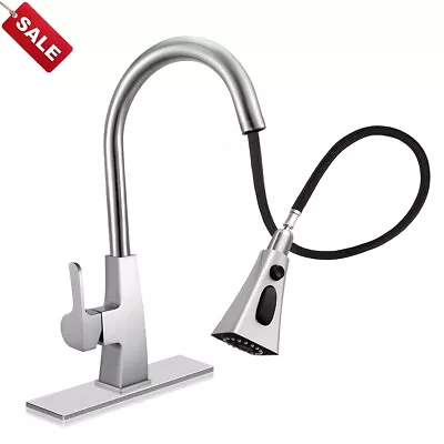 Fulgente Kitchen Faucet Stainless Steel Kitchen Sink Faucet Pull Down Sprayer • $84.99