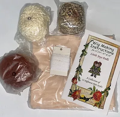 RARE- Waldorf Doll Making Wig Instruction KIT  18” Inch Dolls 13 Styles VTG NEW • £62.65