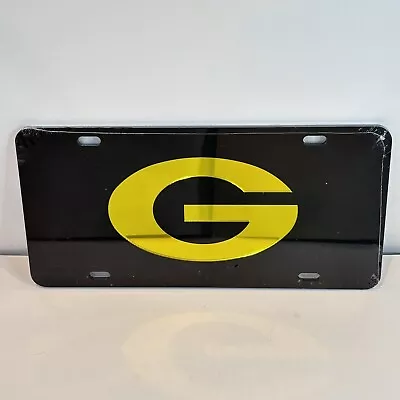 UGA UNIVERSITY OF GEORGIA Bulldogs Black Plate Gold Mirrored License Plate NEW • $19.99