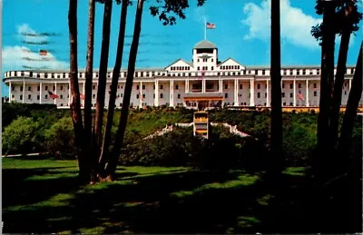 Postcard Michigan Mackinac Island Grand Hotel 1983 Longest Porch MI Posted VTG • $0.99