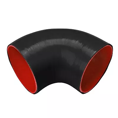 4  Inch 102mm 90 Degree Elbow Silicone Hose Turbo Coupler Intake Pipe Black-red • $13.29