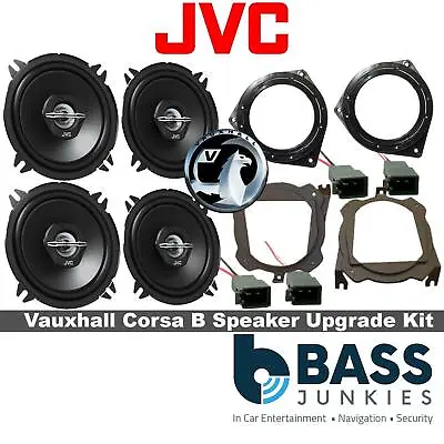 Vauxhall Corsa B 93-00 JVC 1000 Watts Front Door & Rear Hatch Car Speaker Kit • £44.95